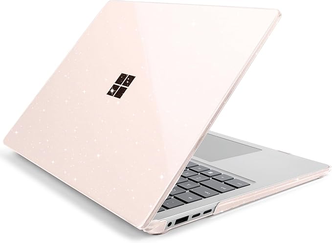 Batianda Premium Crystal Case for 13.8" Microsoft Surface Laptop Copilot+ PC 2024 (7th Edition) Lightweight Durable Scratch-Resistant, with Keyboard Cover & Screen Protector, Starlight