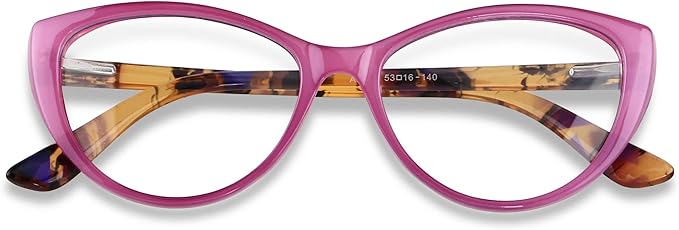 ANDWOOD Blue Light Blocking Glasses Women Bluelight Blocker Computer Cateye Clear Cat Eye Eyeglasses Frame AR003