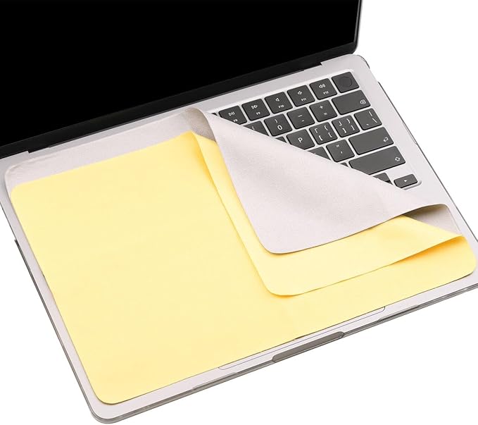 MUBUY-GOL 2-Pack Microfiber Liner Cleaning Cloth for MacBook Neo/Pro/Air 13“ and 14” (2018–2026), Keyboard Protector Compatible with MacBook Neo 13, Air 13, and MacBook Pro 14 (M5–M1)