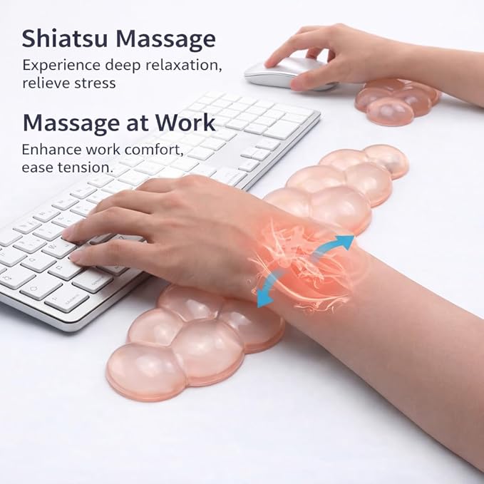 Ultimate Cute Ergonomic Wrist Rest – Instant Relief, Cloud-Like Comfort, Premium Silicone & TPU, Ultra-Soft, Durable, Gift-Boxed for Office, Study, Gaming & More