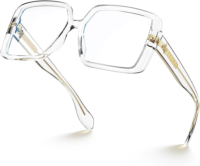 VISOONE Oversized TR90 Blue Light Blocking Glasses Fashion Accessories Non Prescription for Women Harvard