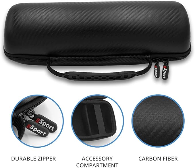 JBL Charge 5 Waterproof Portable Speaker with Built in Powerbank and gSport Carbon Fiber Case (Teal)