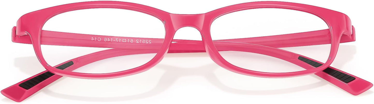 SODQW Office-Siren Blue Light Glasses for Women, Rectangle Frame, Y2K Small Eyewear, Anti Eyestrain Computer Glasses