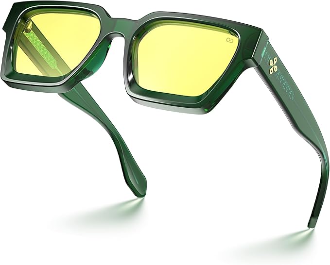 VISOONE Gamer Glasses Professional Blue Light Filter with Anti-Fatigue and Anti-Glare for Men and Women RIVER