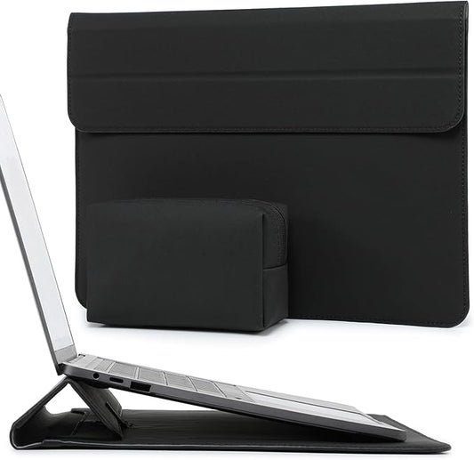 HYZUO 15-16 Inch Laptop Case Bag Sleeve with Stand Feature for MacBook Pro 16 M5/M4/M3/M2/M1 Pro/Max 2026-2019, XPS 15, MacBook Pro 15 2015-2012, Samsung Galaxy Book Flex 15, Black