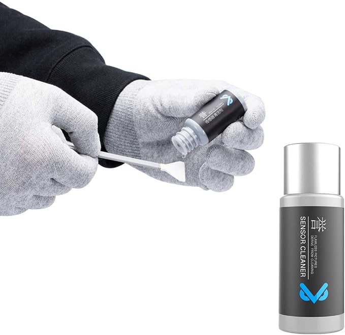 VSGO Mirrorless Camera Sensor Cleaning Kit for Meduim Format Cameras, 12pcs 34mm CMOS Swabs and 10ml Cleaner Inluded (VS-S04E) - Image 9