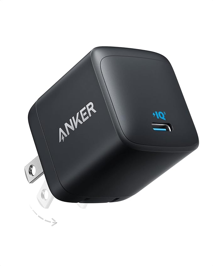 Anker 45W USB C Charger Block, Foldable PPS Fast Charger for iPhone 17/16 and More Series, Supports Super Fast Charging 2.0 for Galaxy S24 Ultra