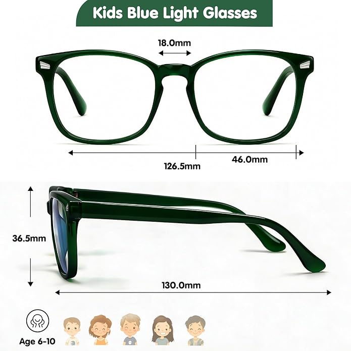CHEERS DEVICES Blue Light Blocking Glasses for Kids Boys Girls Teens - Computer Glasses with Unbreakable Frame and Anti-Glare