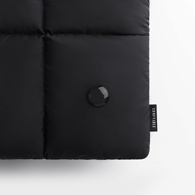 Comfyable Puffy Laptop Sleeve 13 Inch 14 Inch, Quilted Puffer Laptop Carrying Case for Women, Pillow Case Compatible with MacBook Air/Pro M5 M4 M3 M2 Pro/Max 2026, 13" MacBook Neo A18, Black