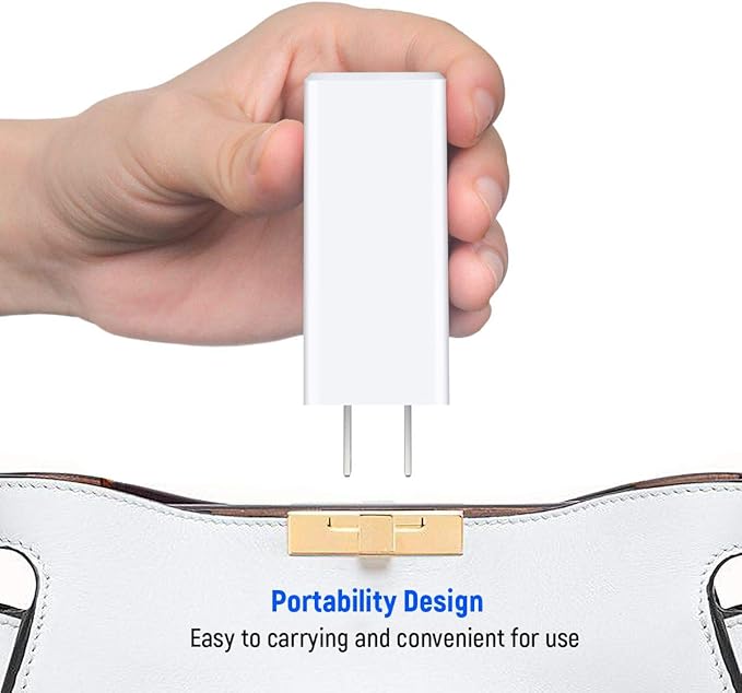 GaN Tech 65W Dual Port PD Wall Charger with 5ft USB C Cable for MacBook, Laptops, iPad Pro, iPhone 12, Galaxy, Pixel and More (White)