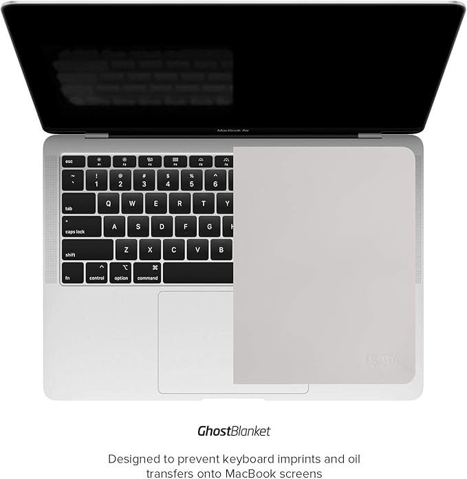 UPPERCASE GhostBlanket Screen Keyboard Imprint Protection Microfiber Liner and Cleaning Cloth 13" Compatible with MacBook Pro 13"/14", MacBook Air 13"/15", MacBook Neo 13"