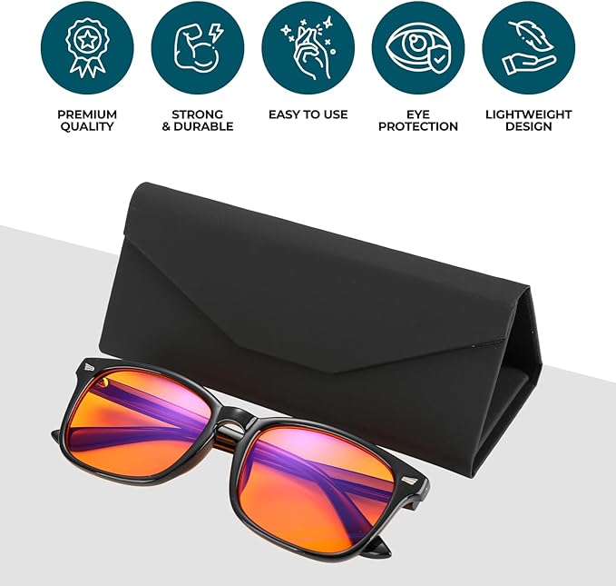 Sleep ZM Blue Light Blocking & Light Sensitivity Glasses - 8 Lens Types for Comfort, Relaxation, Sleep & Relief - 50+ Styles