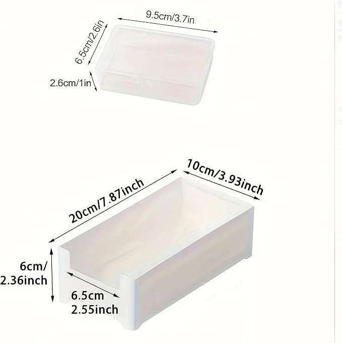 7 Box Cable Organizer Storage Box, Desktop Cable Management with Switch, Power Cord Organizer for Office,Home,Desk Accessories Storage Stationery Supplies and Accessories???Clear - Image 8