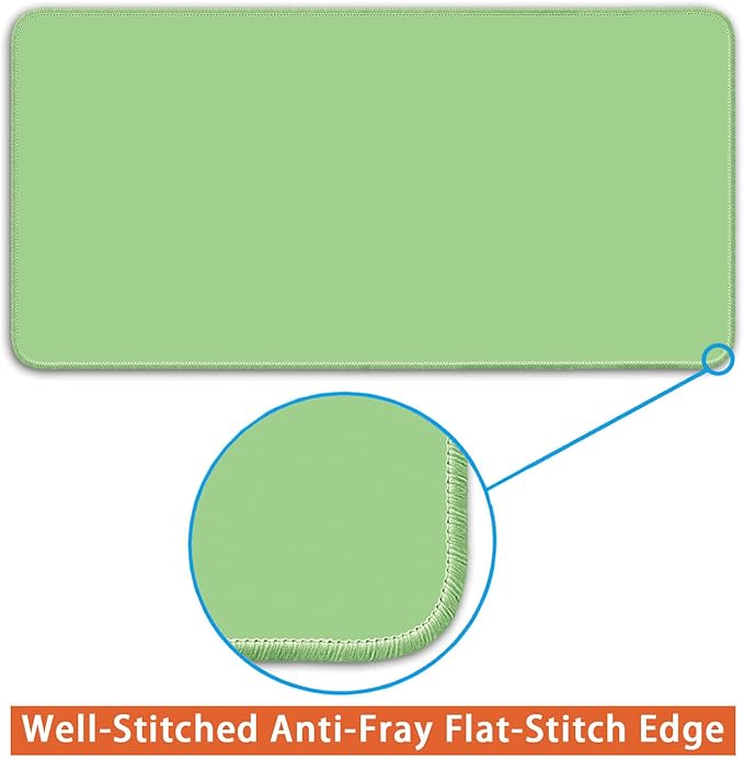 Large Mouse Pad, Non-Slip Desk Blotter, Office Desk Mat, Desk Pad Protector, Laptop Desk Pad, Desk Writing Pad for Office and Home, Mint Green, 24x12 inch