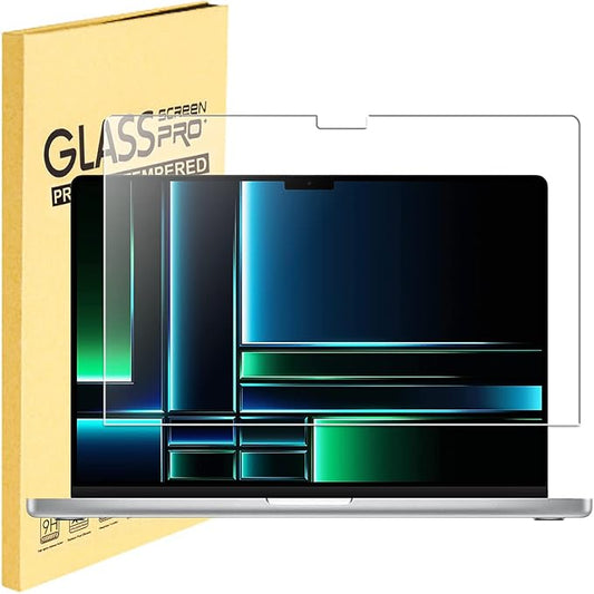 Compatible with MacBookPro 16 inch Screen Protector 2026-2021 Release M5-M1 A3428 A3429 A3403 A2991 A2780 A2485 with Touch ID, MacBook Pro 16.2 Tempered Glass Screen Protector 9H Hardness,Anti-Fingerprint