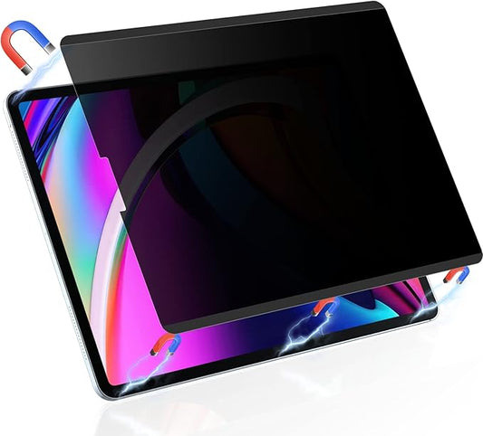 Peslv Magnetic Privacy Screen Protector for iPad Air 5th 4th Generation & iPad Pro 11(2018-2022), Removable Anti Blue Light Glare Spy Private Filter, Black Security Screen