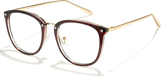 Cyxus Blue Light Glasses for Woman, Stylish Cat Eye Blue Light Blocking Computer Glasses for Working, Laptop and Screen Use