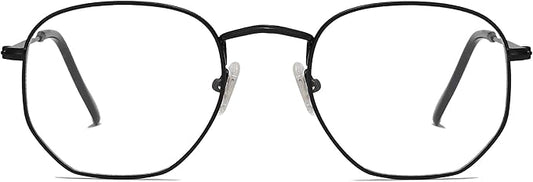 SOJOS Small Blue Light Blocking Glasses Hexagonal Eyeglasses Frame Anti Blue Ray Glasses One and Only SJ5036