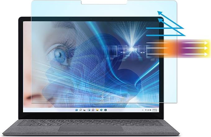 MUBUY-GOL Screen Protector for 13.5" Microsoft Surface Laptop 6/Laptop 5/Laptop 4/Laptop 3/2/1 13.5 inch Laptop, Eye Protection Blue Light Glare UV Filter Film, Anti Fingerprint