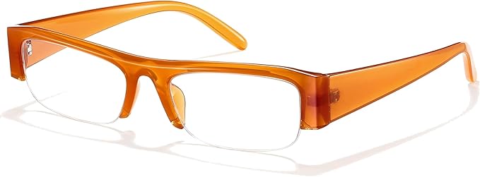 livho Retro Chic Blue Light Glasses for Woman - Early 2000s Narrow Rectangular Frame, Blue Light Blocking with Soft Case
