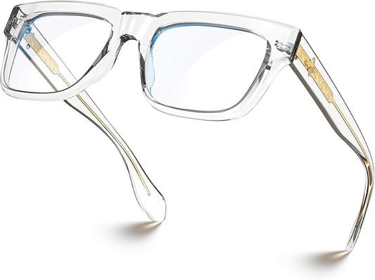 VISOONE TR90 Square Blue Light Blocking Glasses Fashion Computer Eyewear for Women and Men RANDI