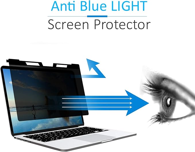 Hanging 14 Inch Laptop Privacy Screen Blue Light Screen Protector Anti Glare Anti-Scratch Laptop Privacy Screen Shield 14 Inch 16:9 Aspect Ratio