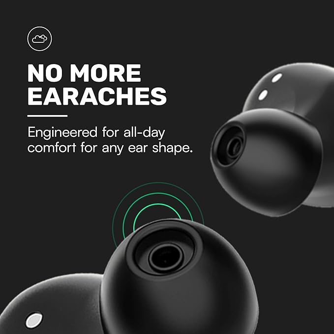 Raycon Everyday Classic Bluetooth Wireless Earbuds + Microphone with Active Noise Canceling, Sweat & Water-Resistant Earphones, Ear Buds Wireless Bluetooth 32 Hours Playtime (Mint)