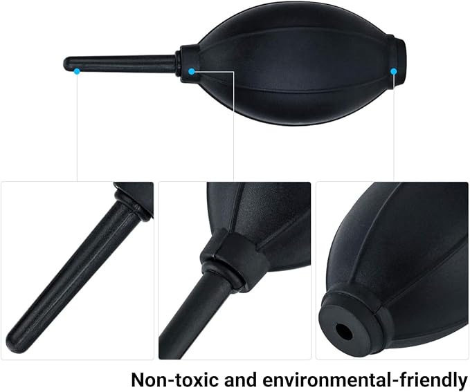 Dust Cleaner Strong Cleaning Air Blower for All DSLR Camera & Camcorders, Lens, LCD Screens, etc + Microfiber Cloth - Image 6