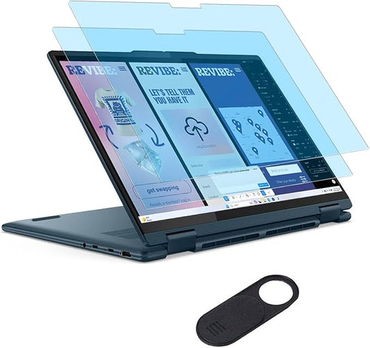 MUBUY-GOL 2 Pack Screen Protector for 2025 New Lenovo Yoga 7 16" 2-in-1 (16ILL10/16AKP10) Touchscreen Laptop 16-inch Laptop Anti-Blue Light Anti-Glare Anti-UV Filter