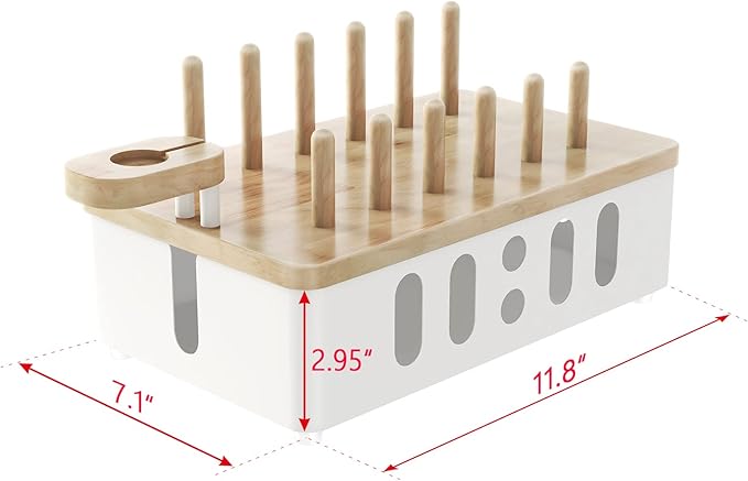 Charging Station for Multiple Devices Apple,New Upgrade Wood Charging Station for Phone Tablet Smart Watch Holder Desk Organizers，Dock Device Organizer White