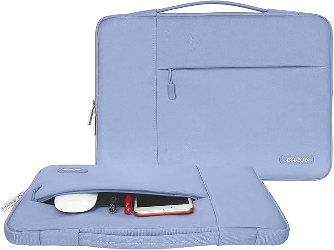 MOSISO Laptop Case 13 inch, 13 inch Laptop Sleeve with Handle Compatible with MacBook Air 13 M4 M3 M2 M1 2025-2018 / Pro 13 M2 M1 2025-2016, Polyester Multifunctional Computer Bag, Pastel Blue