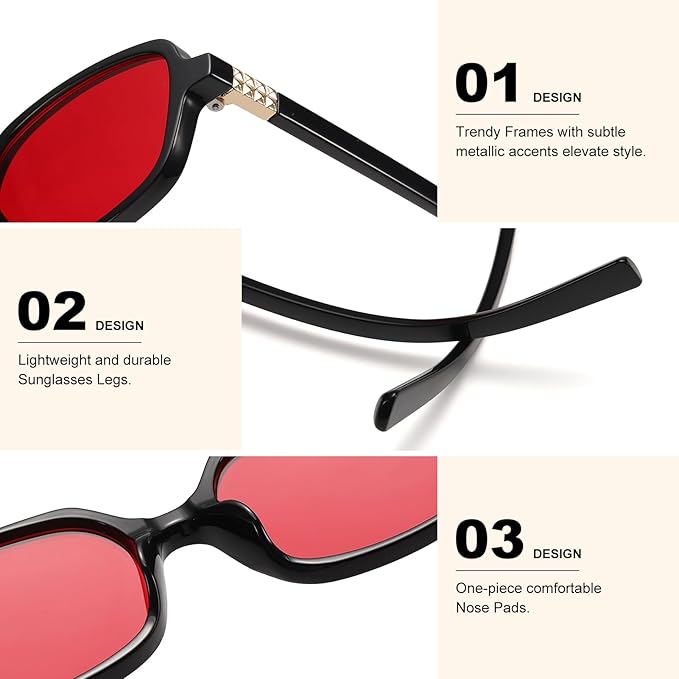 LIKSMU Blue Light Blocking Glasses for Woman Men Blue light Blocker Eyewear Trendy Rectangle Small Eyeglasses, 2pack