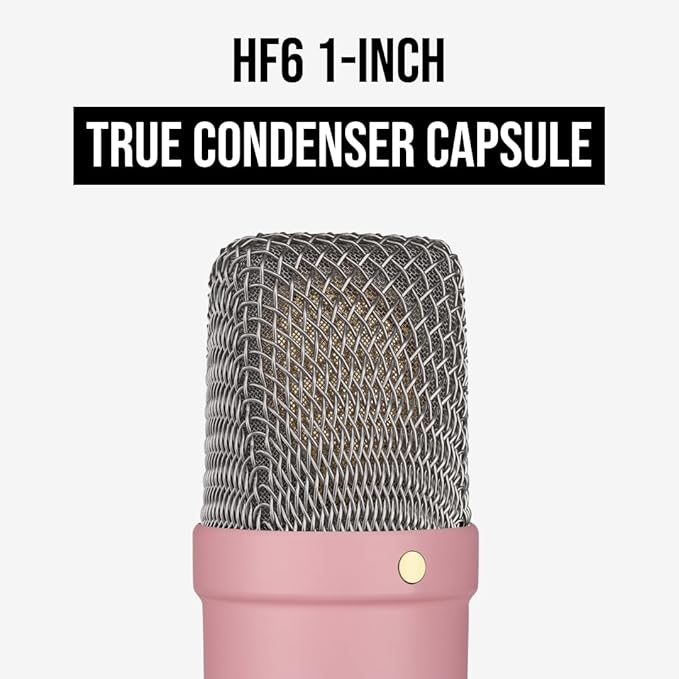 RØDE NT1 Signature Series Large-Diaphragm Condenser Microphone with Shock Mount, Pop Filter and XLR Cable for Music Production, Vocal Recording, Streaming and Podcasting (Pink)
