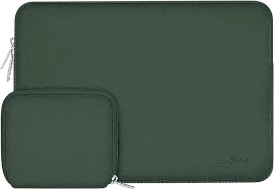 MOSISO Laptop Case 13 inch, 13 inch Laptop Sleeve Bag Compatible with MacBook Air M5 M4 M3 M2 M1 2026-2018 / Neo/Pro M2 M1 2026-2016, Neoprene Computer Sleeve Bag with Small Case, Midnight Green