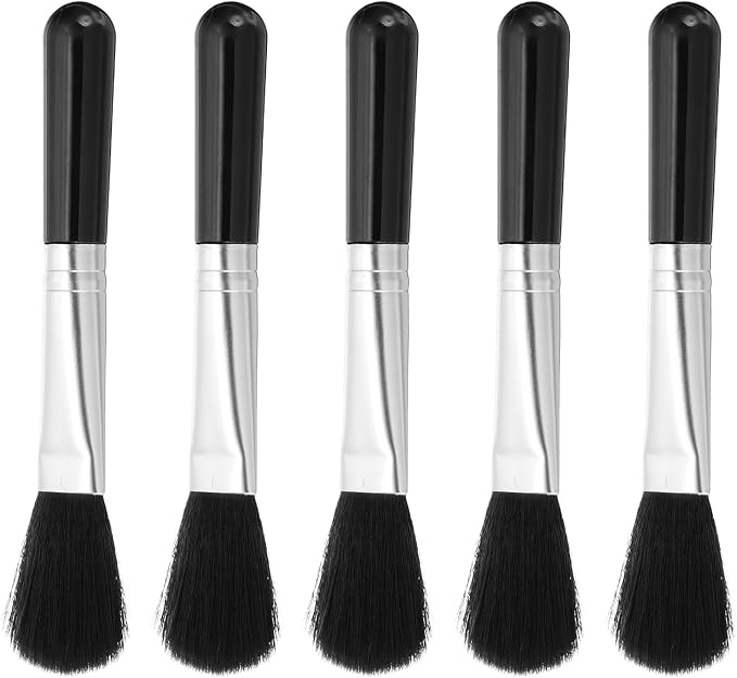 PATIKIL Camera Dusting Brush, Multifunction Cleaning Brush Keyboard Lens Cleaning Pen Screen Lens Cleaner for Vinyl Records, LP Scan, SLR & Computer Screens,5 Pcs Black by PATIKIL
