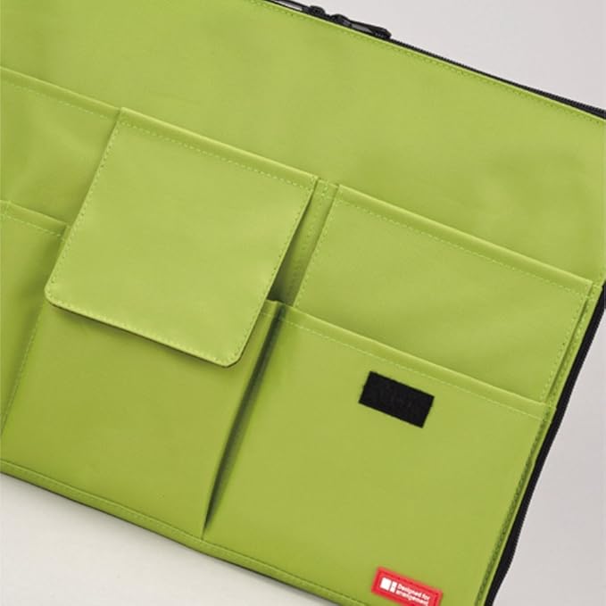 LIHITLAB Laptop Sleeve with Storage Pockets (Bag-in-Bag), 10 x 13.8 Inches, Black (A7554-24)