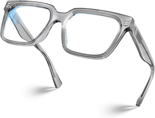 VISOONE Rectangle TR90 Blue Light Blocking Glasses Computer Eyewear with Preppy Look for Women and Men Cougar
