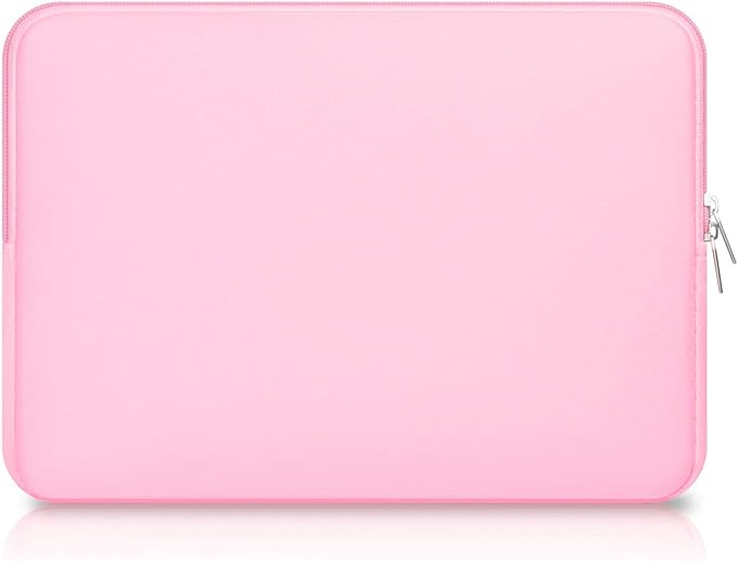 CCPK Laptop Sleeve Case for MacBook Pro 14 inch Mac Air 13 inch M4 M3 M2 M1 Compatible with Hp Lenovo Dell ASUS Computer Laptop Sleeve Bag Protective Carrying Case Cover 13-14 inch Accessories, Pink