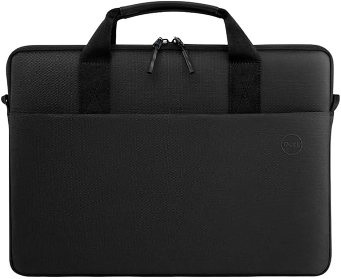Dell 11-14 EcoLoop Pro Sleeve - CV5423 - Organizer, Front Zippered Pocket, Weather-resistant, Luggage Pass Through, Padded Carry Handles, Detachable Shoulder Strap, Nylex Lining Material - Black