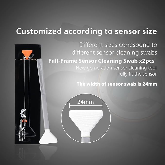 VSGO Professional Camera Cleaning Kit – for Canon, Nikon, Sony, DSLR & Mirrorless Cameras, Includes Lens Cleaning Pen, Air Blower, Sensor Swabs for Full Frame & APS-C, Microfiber Cloth - Image 4