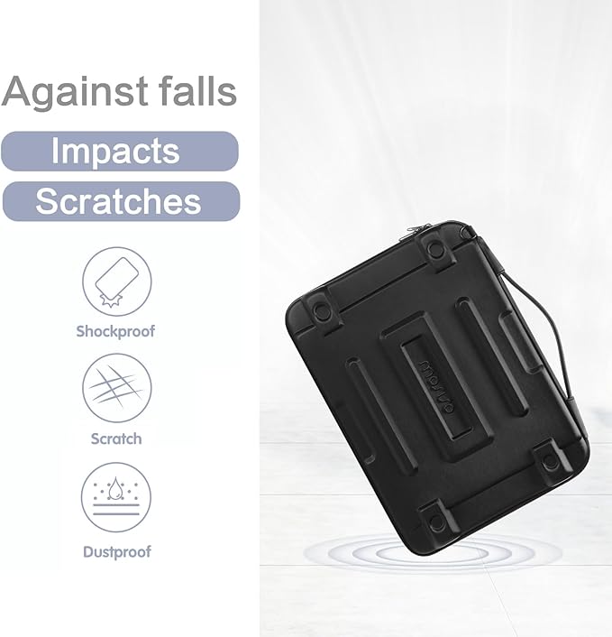 MOSISO Hard Shell Laptop Case Sleeve, 15.6 inch Computer Bag Compatible with MacBook, HP, Dell, Lenovo, Asus, Notebook, 16 inch Abstract Geometric Waterproof Carrying Case Bag with Strap, Black