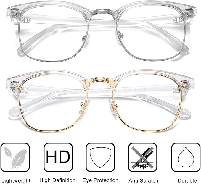 Perfectmiaoxuan Blue Light Blocking Glasses,Computer/Gaming/Screen Glasses for Women or Men，Anti Blue Light & UV