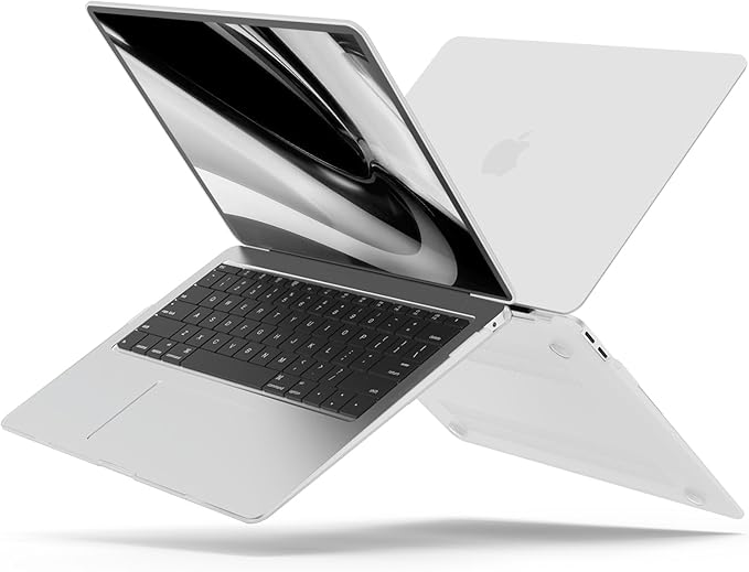 B BELK Compatible with MacBook Air 13 inch Case 2022 2021 2020 2019 2018 A2337 M1 A2179 A1932, Matte Plastic Hard Shell + Keyboard Cover + Screen Protector for MacBook Air 13.3 inch Case, Frost Clear