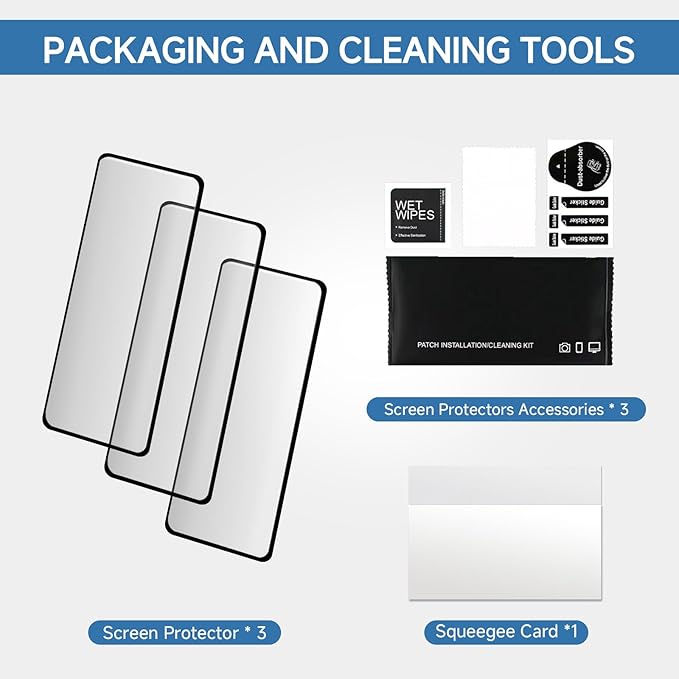 3-Pack Screen Protector Compatible with Anker Laptop Power Bank (A1695), Full Coverage Film with Precision Curved Edges | Anti-Scratch + Anti-Fingerprint + Bubble-Free | High Clarity & Easy Install