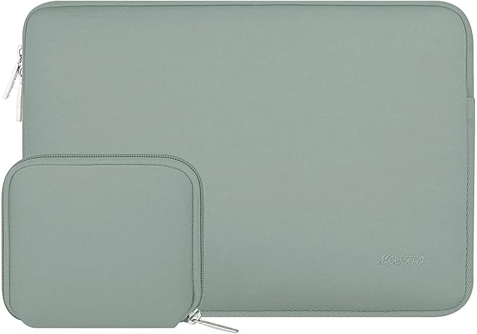 MOSISO Laptop Case 13 inch, 13 inch Laptop Sleeve Bag Compatible with MacBook Air M5 M4 M3 M2 M1 2026-2018 / Neo/Pro M2 M1 2026-2016, Neoprene Computer Sleeve Bag with Small Case, Antique Green