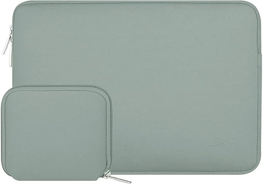 MOSISO Laptop Case 13 inch, 13 inch Laptop Sleeve Bag Compatible with MacBook Air M5 M4 M3 M2 M1 2026-2018 / Neo/Pro M2 M1 2026-2016, Neoprene Computer Sleeve Bag with Small Case, Antique Green
