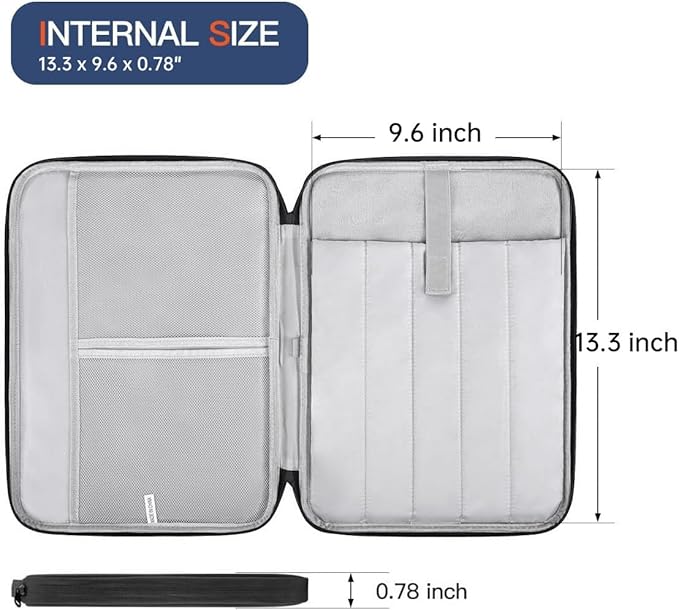 13 Inch Laptop Sleeve Bag Compatible with Apple 2026 MacBook Neo 13-inch Laptop with A18 Pro chip A3404, MacBook Neo 13 Protective Carrying Case with Handle Pocket - Black