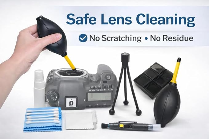 Camera Cleaning Kit for Lens ?€? Air Blower, Cleaning Pen & Brush Set for DSLR & Mirrorless Cameras - Image 3