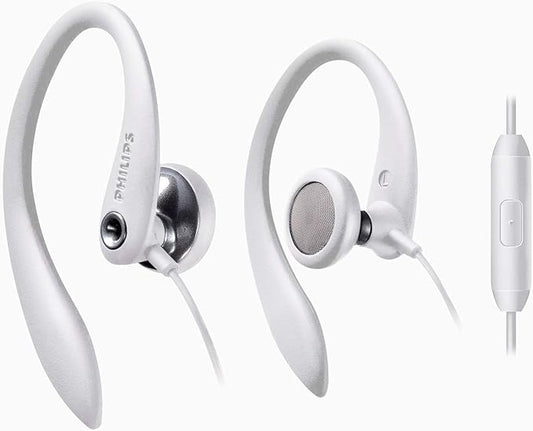PHILIPS Over The Ear Sport Earbuds with Mic, Earphones for Sports, Running and Gym