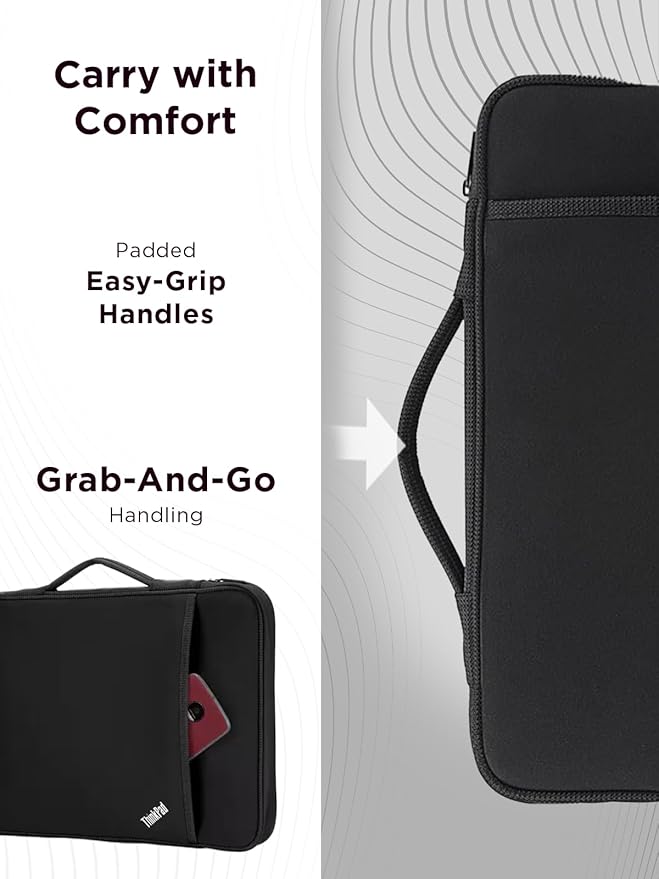 Lenovo ThinkPad 14-Inch Laptop Sleeve – Slim Protective Notebook & Tablet Case Compatible with ThinkPad, MacBook Air & MacBook Pro – Lightweight, Shock-Resistant